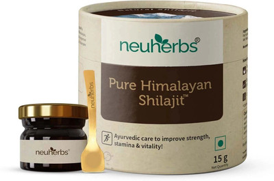 Neuherbs Pure Himalayan Shilajit Resin -15g (For Improving Strength, Stamina & Vitality)(15 g)