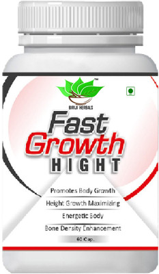BIRJI HERBALS FAST GROWTH HEIGHT AYURVED1C CAPSULES 60veg capsules pack of 1(60 Capsules)