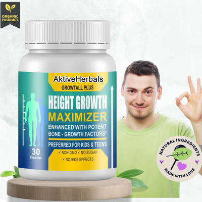AktiveHerbals Ayurvedic Speed height growth capsule | Height Increasing for Men & Women(30 Capsules)