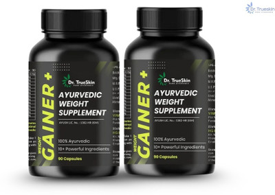 Dr.TrueSkin Weight Gainer+ Capsules for Nutritional Enhancement 90CAPS(Pack of 2, 180 Capsules)