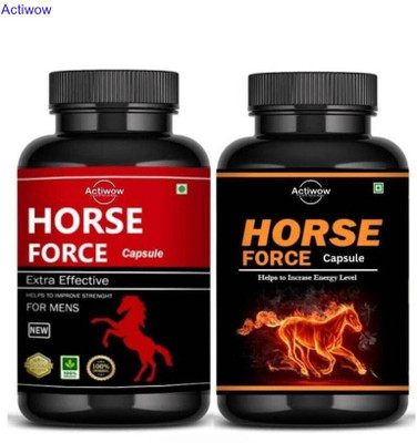 ACTIWOW Horse Force Capsule Combo Supercharged Herbal Remedy KHU10 A01(30 Capsules)
