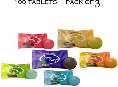 Care Drop Mix Flavour Lozenges 100 Tab Pouch(100 Tablets)