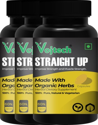 Vojtech Straight Up Wellness Power Capsule For Men For Overall Cellular Health 'Immunity(Pack of 3)