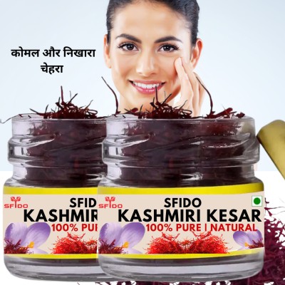 hindustan herbal Sfido Kashmiri Kesar | kesar saffron | Stamina | Energy | Men & Women(Pack of 2)