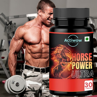 ACTIWOW Horse power Ultra Ayurvadic Energy & stamina booster for man Capsules(30 Capsules)