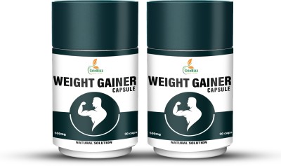 grinbizz Weight Gainer Capsule For Muscle Building & Muscle Weight Gainers/Mass Gainers(2 x 30 Capsules)