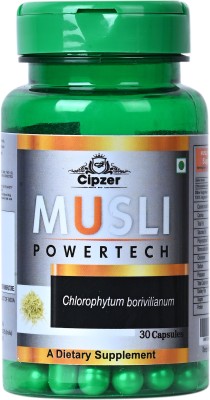 CIPZER Musli Power Tech 500mg 30 Capsules Supports Immunity,Provides Energy Level