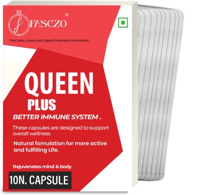 Fasczo Queen Plus Stronger Immunity Power Women Tablets _ For Active Lifestyle & Health(Pack of 10)