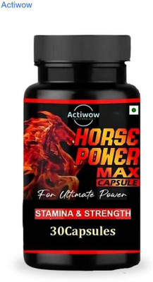 Horse Power Max Capsules Restore Energy & Drive with Ayurveda X09(30 Capsules)