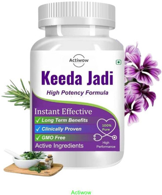 ACTIWOW Keeda Jadi Capsule Herbal Power for Vitality Our 01(30 Capsules)