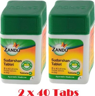 ZANDU Sudarshan Tablets (2 x 40 Tabs)