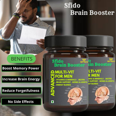 hindustan herbal Sfido Brain Booster, Immunity Booster, Multivitamin, Capsule, Pack of 1(Pack of 2, 30 Capsules)