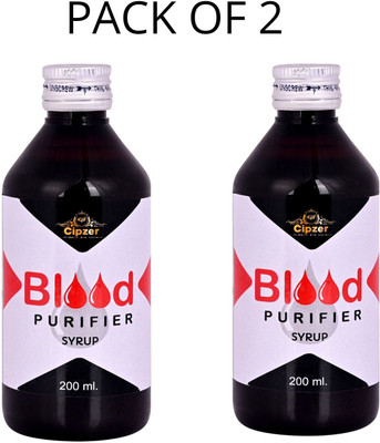 CIPZER Blood Purifier syrup| Support to eliminates the toxins(Pack of 2)-400ml(Pack of 2, 400 ml)