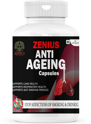 Zenius Anti Ageing Capsule Support To Quit Alcohol/Smoking/Nashaband/Anti Addiction(60 Capsules)