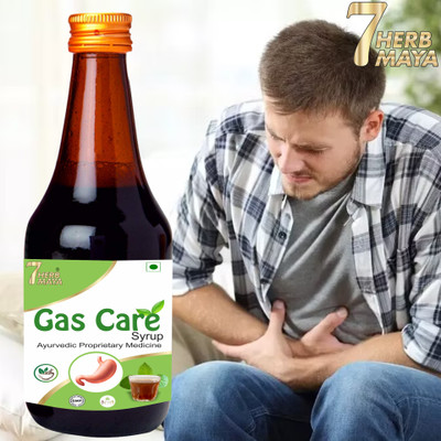 7Herbmaya Gas Care Syrup- Ayurvedic Medicine for Acidity & Digestion Problems(200 ml)
