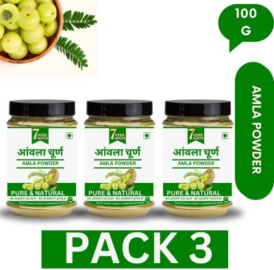 7Herbmaya AMLA Powder For Skin and Hair Care Natural and Herbal 100G EACH PACK 3(300 g)