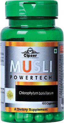 CIPZER Musli Powertech Capsule 60 |Improve Virility, Energy, Strength and Performance(60 Capsules)