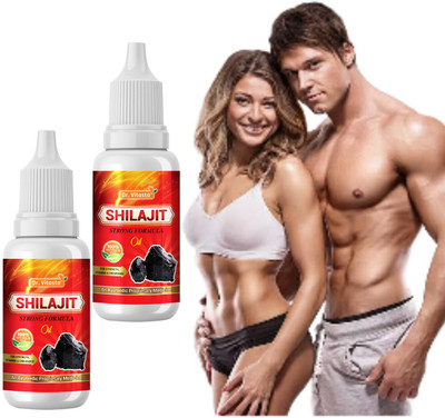 Dr Vitasta Shilajit oil for Stamina,Strength and Endurance(Pack of 2, 60 ml)