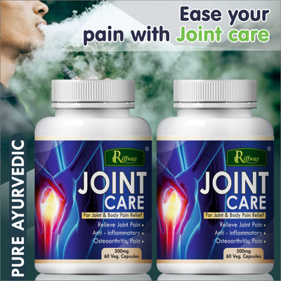 Riffway Joint Care Natural_ Capsule Joint Capsule For Healthy Joints Reduce pain(Pack of 2, 120 Capsules)