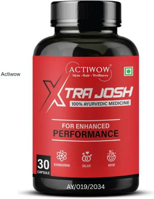 ACTIWOW Xtra Josh Capsules - Inspired by Ayurveda(30 Capsules)