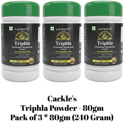 Cackle's Triphla Powder (3*80gm)(Pack of 3, 80 g)