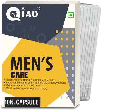 Qiao Mans Care Man Wellness Capsule Relieves Stress, Reduce Tiredness - Daily Power(Pack of 8)