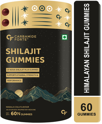 Carbamide Forte Himalayan Shilajit Gummies | Improves Strength, Stamina, Energy And Immunity(60 Tablets)