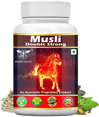 BHARAT HEALTH MUSLI DOUBLE STRONG CAPSULE (60 VEG CAPSULE)(60 Capsules)