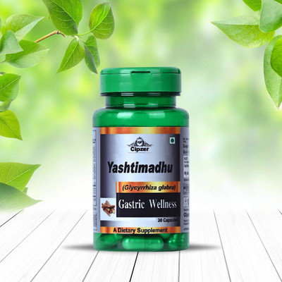 CIPZER Yashtimadhu Capsule| Relief Acidity and gas problem solution - (30 caps)(30 Capsules)