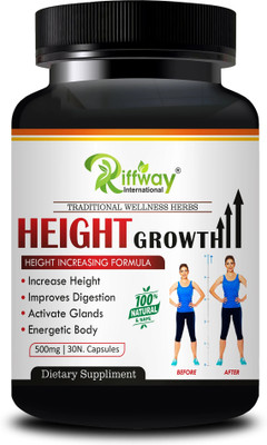Riffway Height Growth Health Capsules | Height Capsule For Bones-Deficiency(30 Capsules)