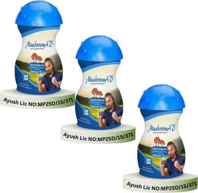 mushroom ad Mushroom AD Powder Pack of 3(Pack of 3, 300 g)