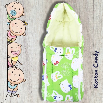 Kotton Candy 3-in-1 Infant Carry Bedcum & Cotton Carry Nest Convertible Boat Design(Fabric, Light Green)