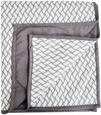 ADBENI HOME Cotton Baby Bed Protecting Mat(Grey, Small)