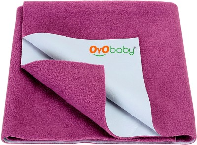 Oyo Baby Microfiber Baby Bed Protecting Mat(Rani Pink, Small)