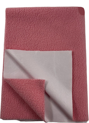 GUPTA Cotton Baby Bed Protecting Mat(SALMON ROSE, Large)