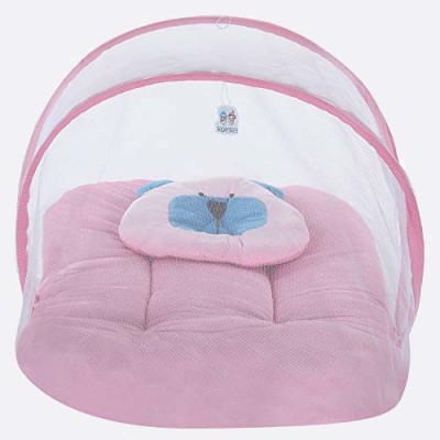 Superminis Soft Plain Velvet Baby Bedding Set Thick Base Standard Crib(Fabric, Pink)