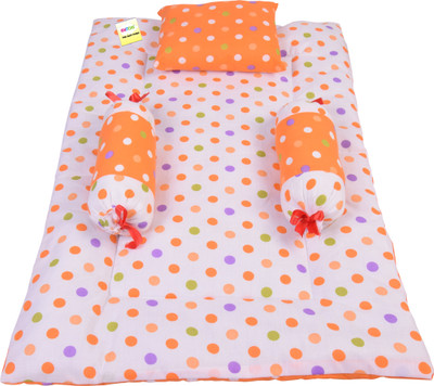 Kwitchy New Born Baby Care Essential Bedding Set Combo standard Crib(Fabric, Orange)