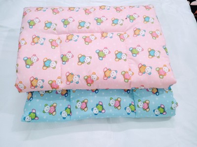 Navkar traders Baby Cushioned Bed Baby Cushioned Bed rectangular(Fabric, Blue, Pink)