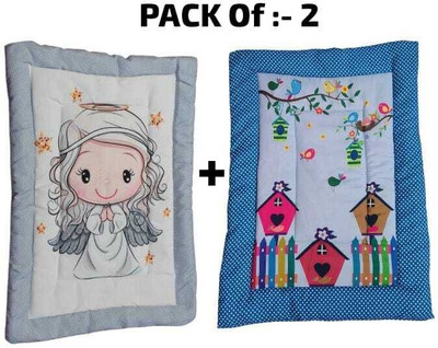 Ronqiza Cotton Baby Bed Sized Bedding Set(Multicolor, 2 set Godari)