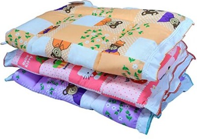 Fareto Baby Cotton Bed | Mattress | Godari | Massaging Mat (0-12 Months)(Pack of 3) standard crib(Fabric, Multicolor)