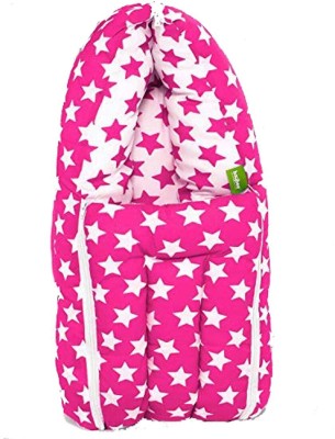 baybee 3 in 1 New Born Baby Carry Bed Sleeping Bag Travel Baby Bed for 0-12 months Old Carry Bed Easy Carry Bed Comfo Sleeping Bag Portable Bassinet-Carry Nest for Co-Sleeping(Fabric, Machine Washable Detachable Baby Bedding Set Cotton Bed Carry Bed Printed-Pink)