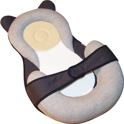 Oscar Home Portable Baby Bed Head Support Pillow Newborn Baby Mattress Lounger Nest for Baby Sleep Positioning 0-12 Months Portable Solid(Fabric, Grey)