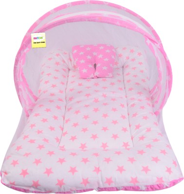 Kwitchy Cotton Baby Bed Sized Bedding Set standard Crib(Fabric, Pink)