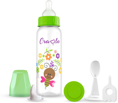 Cradle Jungle Uno Feeding Bottle - 250 ml(Light Green)