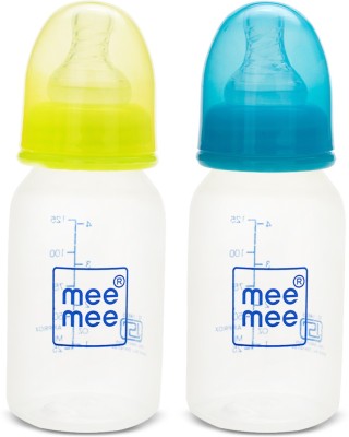 MeeMee Eazy FloTM Premium Baby Feeding Bottle - 125 ml(Blue,green)