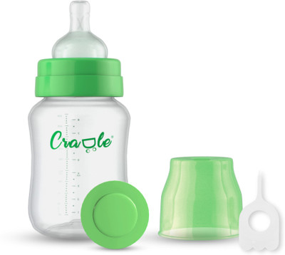Cradle Mighty Feeding Bottle - 250 ml(Parrot Green)