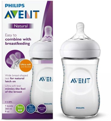 PHILIPS Avent Natural Baby Feeding Bottle - 260 ml(White)