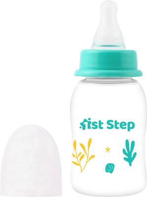 1st Step BPA Free Baby Feeding Bottle with Anti-Colic Nipple for Infants - 125 ml(Green)