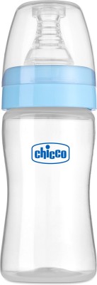 Chicco Feed Easy Feeding Bottle (125ml, Slow Flow) (Blue) - 125 ml(Blue)