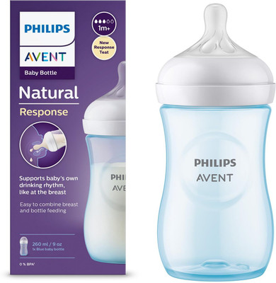 Philips Avent Natural Baby Bottle 260ml (Blue) - 260 ml(Blue)